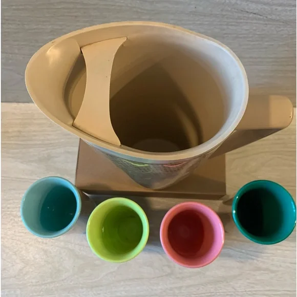 Vintage Raffia Ware Beverage Set